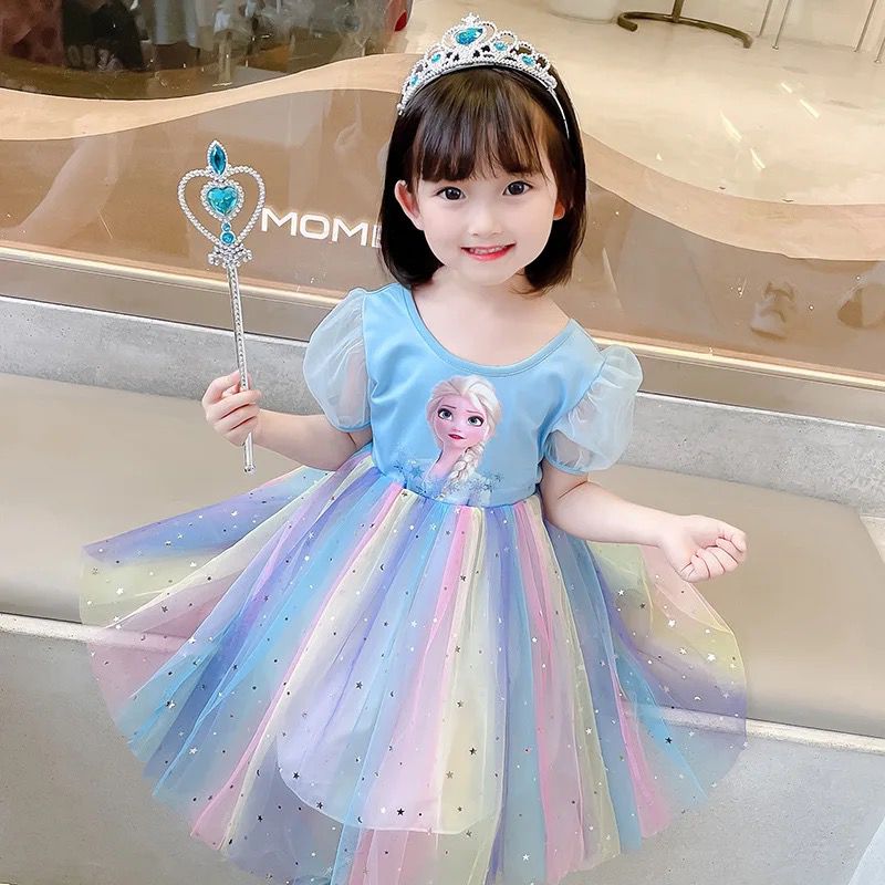 Summer Kids Clothes Pretty Korean Little Girls Dresses 1-2Y S4449126