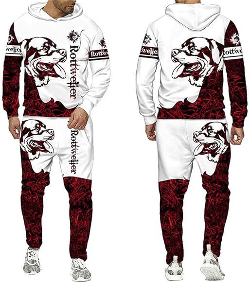 Funny 3D Dog Printed Hoodie Jogging Bottoms Male Autumn and Winter Casual Sweatshirts Men XL S789932