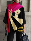 Women Fashion Personality Long Sleeve Casual Tops Spring Autumn 071010866 - TUZZUT Qatar Online Shopping