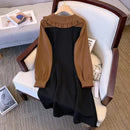 Women's Long Sleeve Tea Dresses M 462580 - TUZZUT Qatar Online Shopping