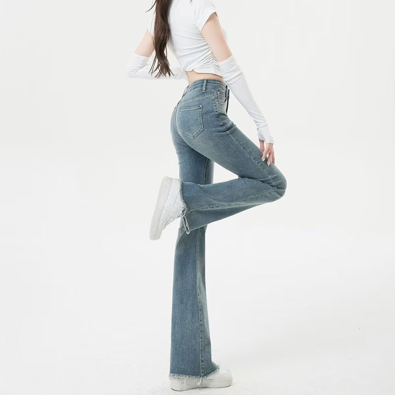 Women's Solid Color Jeans S 492726