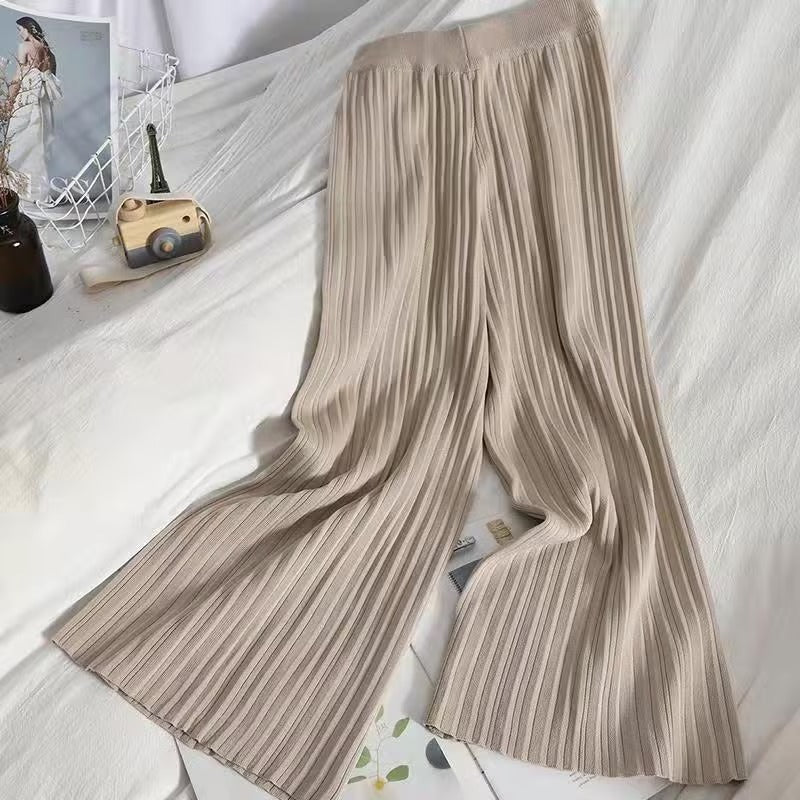2 Pcs Women's Short Sleeve Solid Color Pants Set 274819