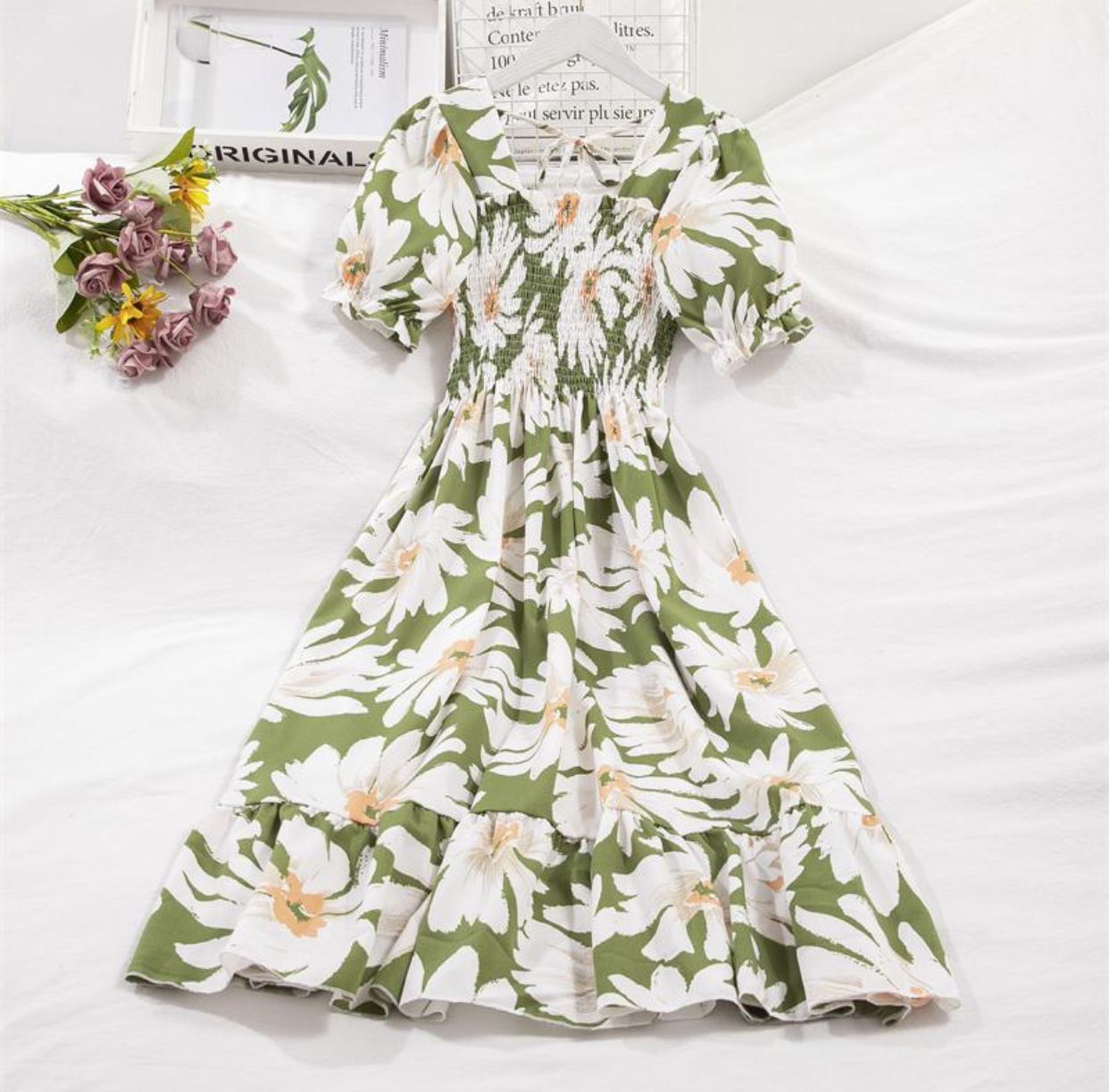 Summer New Elastic Waist Dress 424132 Summer New Elastic Waist Dress 424132