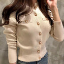 Women's Long Sleeve Solid Color Cardigans 486109 - TUZZUT Qatar Online Shopping
