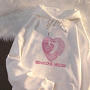 Women's Long Sleeve Heart Shape Sweatshirts & Hoodies 2XL 456187 - TUZZUT Qatar Online Shopping