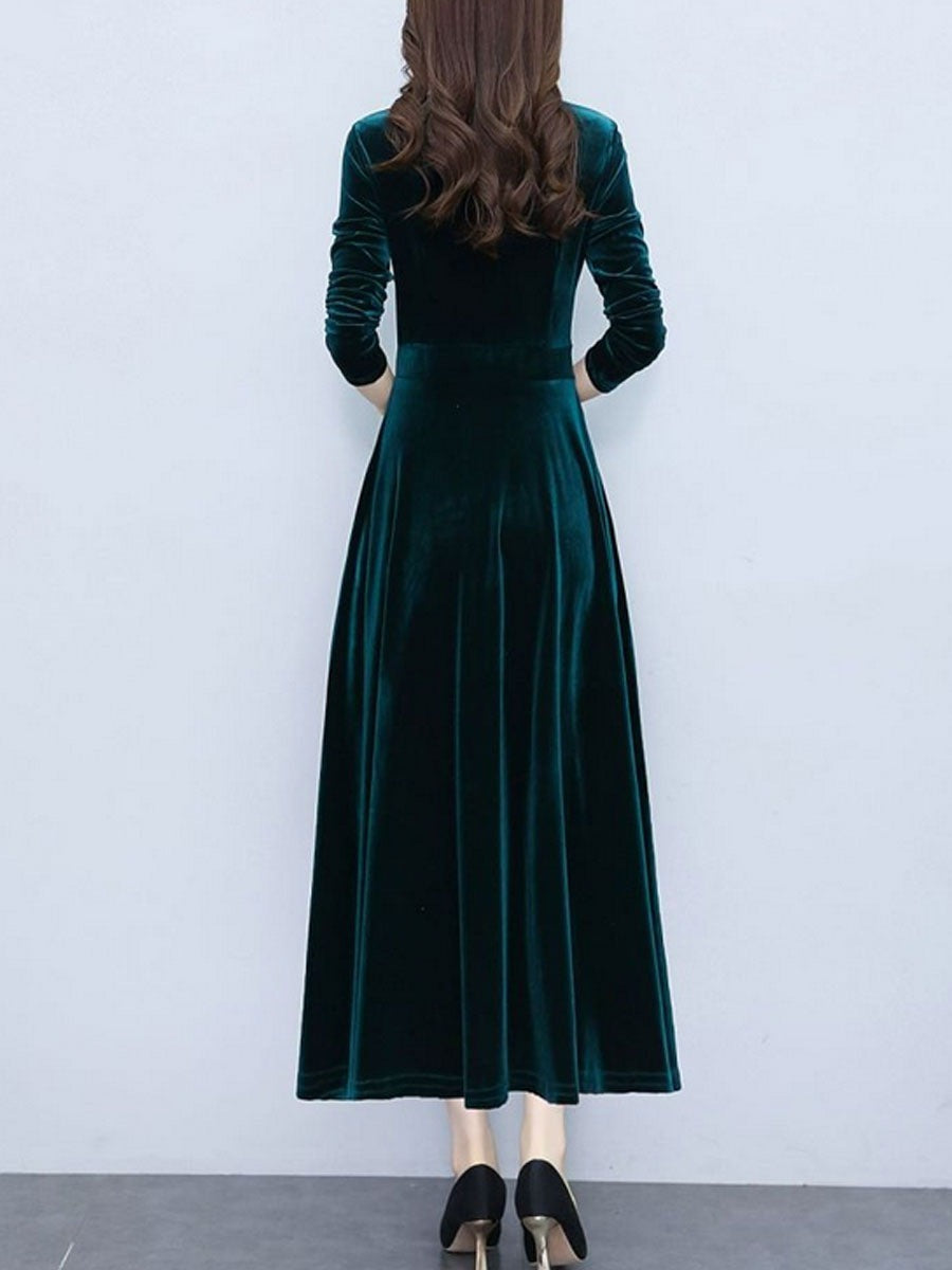 Women's Long Sleeve Tea Dresses L 472803 Women's Long Sleeve Tea Dresses L 472803