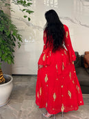 Women's Long Sleeve Graffiti/Hand Painting/Totem Modest Fashion Dress 2XL 512297 - TUZZUT Qatar Online Shopping