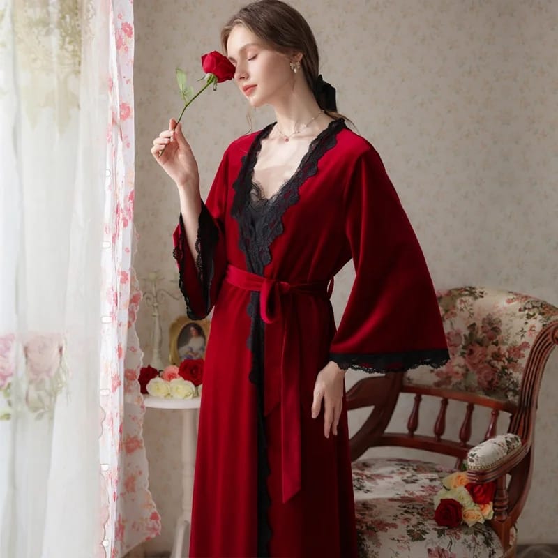 Red Bride Night Robe Women M 498411