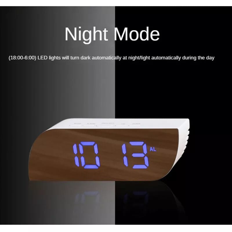 Digital Alarm LED Mirror Clock  NA-018
