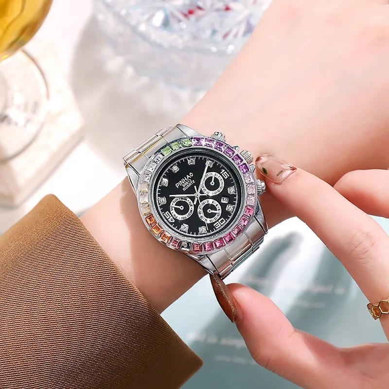 Luxury Brand Rhinestone Quartz Watch W197526 Luxury Brand Rhinestone Quartz Watch W197526