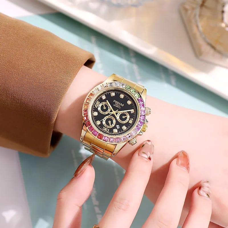 Luxury Brand Rhinestone Quartz Watch W197526 Luxury Brand Rhinestone Quartz Watch W197526