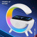 Wireless Charger Stand App Controlled With RGB Lights And Bluetooth Speaker 2301 - TUZZUT Qatar Online Shopping