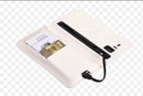 PU Leather Wireless Power Bank Wallet Mobile Charger with 6800mah - TUZZUT Qatar Online Shopping