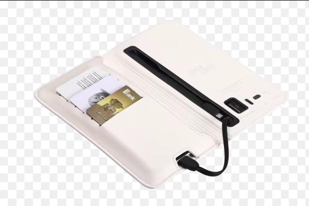 PU Leather Wireless Power Bank Wallet Mobile Charger with 6800mah PU Leather Wireless Power Bank Wallet Mobile Charger with 6800mah