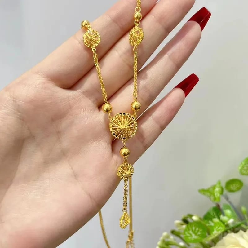 Yellow Gold Color Pendant Necklace X5060005