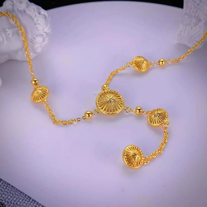 Yellow Gold Color Pendant Necklace X5060005