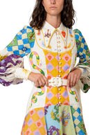 Personalized Graffiti Long Sleeve Dress 002457003 - TUZZUT Qatar Online Shopping