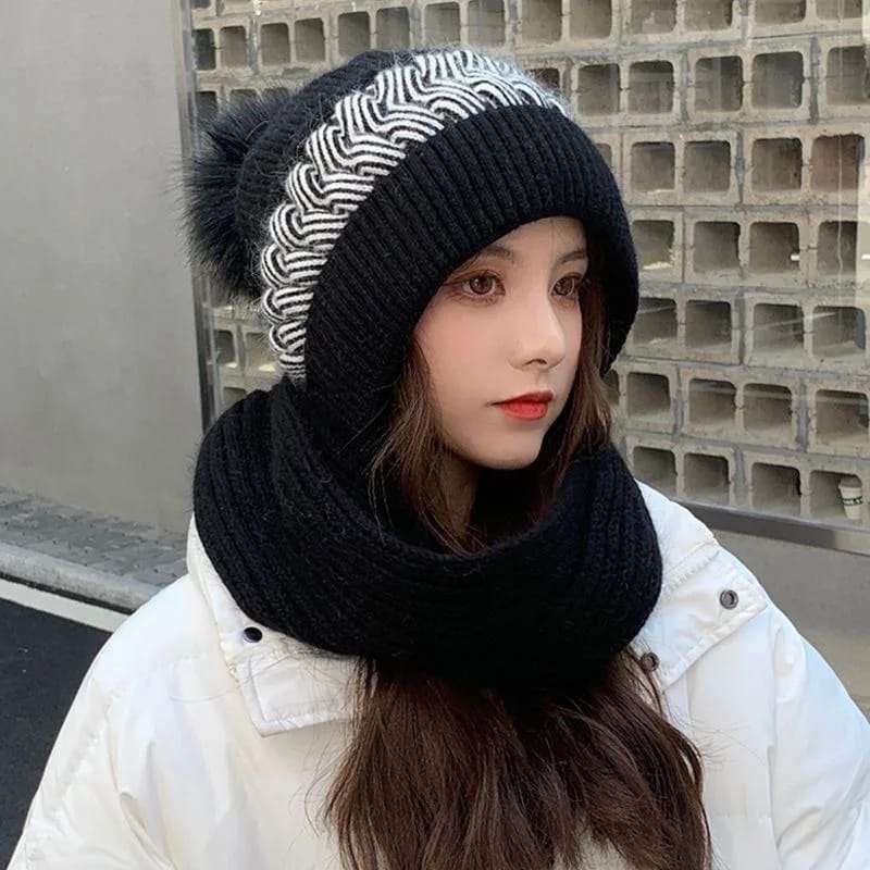 Women's Rabbit Hair Knitted Hat 500639