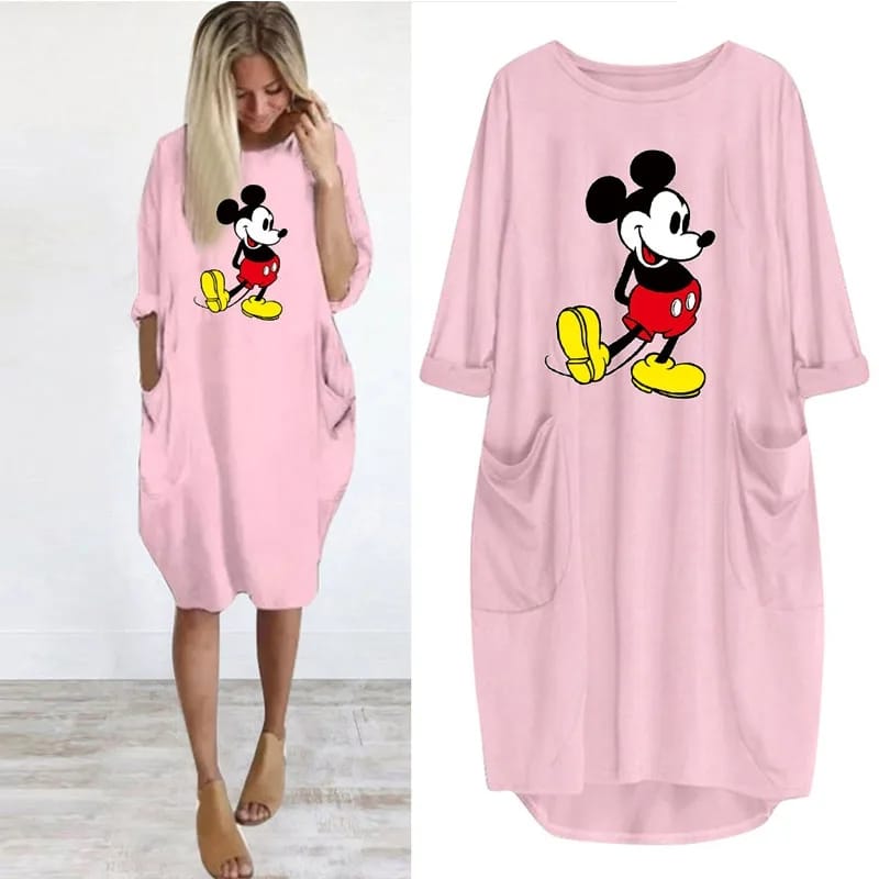 Disney Mickey Minnie Mouse Dress Women M S1627329