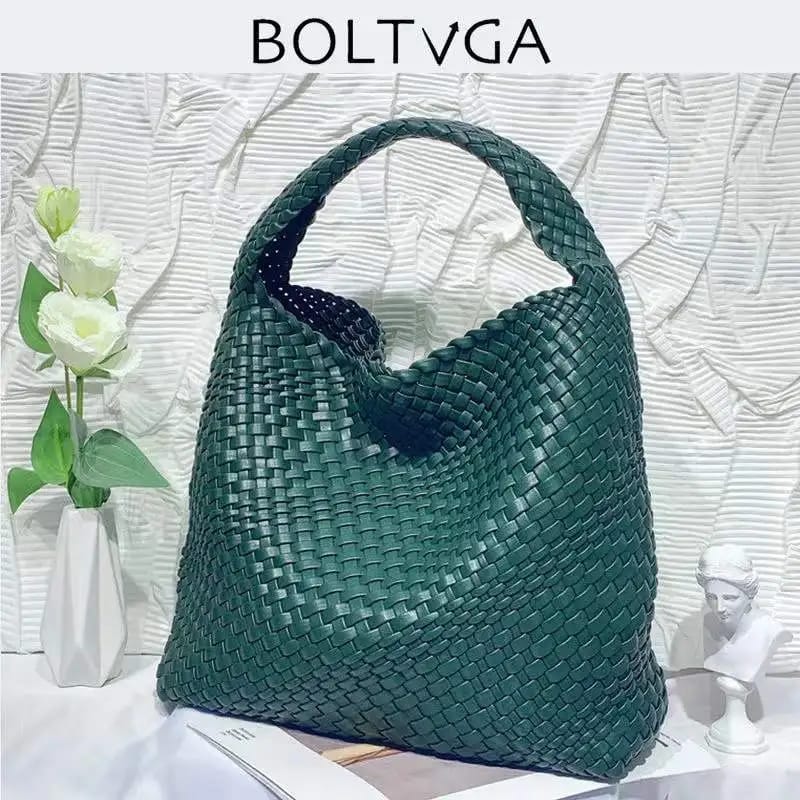 Woven Bag for Women, Vegan Leather Tote Bag Large Summer Beach Travel Handbag and Purse B1683