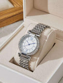 Full Rhinestone Quartz Watch 44629 - TUZZUT Qatar Online Shopping