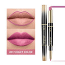 QIC 2In1 High-quality Pen Lips Matte Waterproof Long Lasting Permanent Lipstick Lipstick with A Contour Pencil Makeup Cosmetics - TUZZUT Qatar Online Shopping