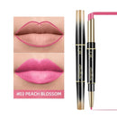 QIC 2In1 High-quality Pen Lips Matte Waterproof Long Lasting Permanent Lipstick Lipstick with A Contour Pencil Makeup Cosmetics - TUZZUT Qatar Online Shopping