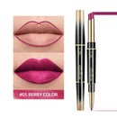 QIC 2In1 High-quality Pen Lips Matte Waterproof Long Lasting Permanent Lipstick Lipstick with A Contour Pencil Makeup Cosmetics - TUZZUT Qatar Online Shopping