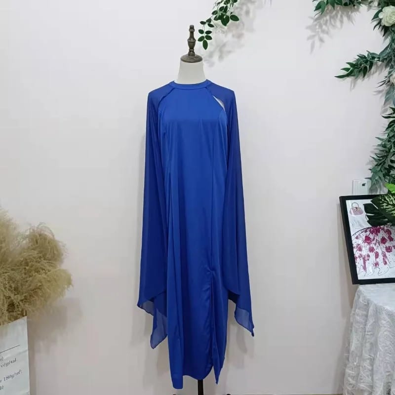 Loose Solid Color Round-Neck Maxi Dresses 115351 Loose Solid Color Round-Neck Maxi Dresses 115351