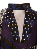 Spring Summer V-Neck Long Sleeve Loose Maxi Dress 2XL B-138723 - TUZZUT Qatar Online Shopping