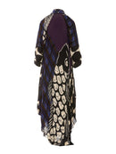 Spring Summer V-Neck Long Sleeve Loose Maxi Dress 2XL B-138723 - TUZZUT Qatar Online Shopping