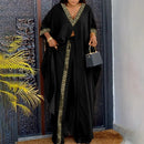 Floral V Neck Long Cardigan Cover Up Wide Leg Pants Sets Plus Size B-90645 - TUZZUT Qatar Online Shopping