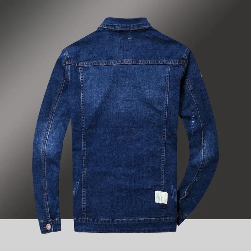 Spring and Autumn Men's Contrast Color Denim Jacket L S5050970