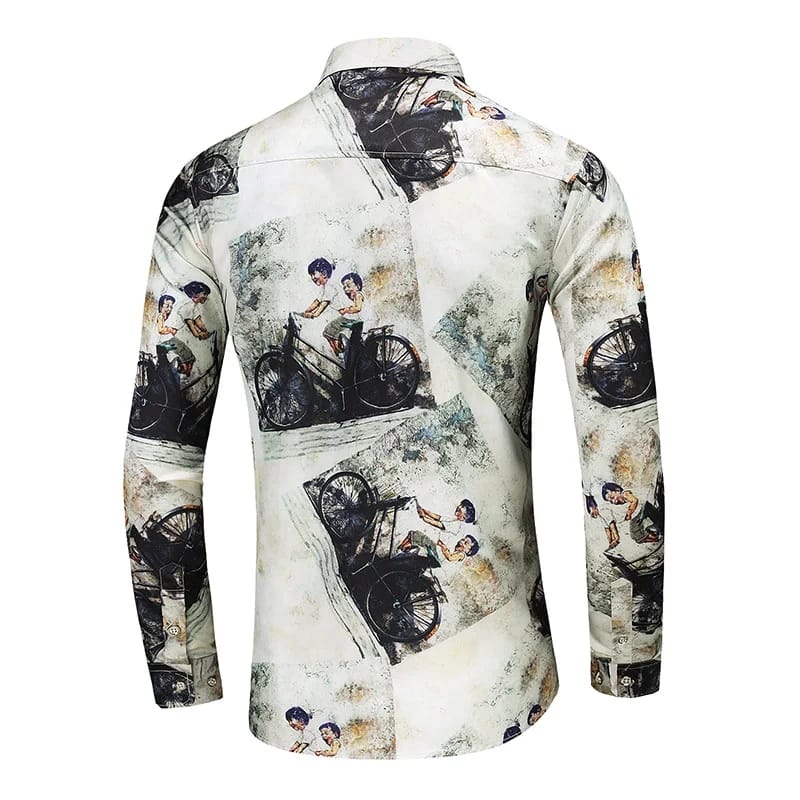 Men Luxury Boutique Long Sleeve Shirts XL S5055410