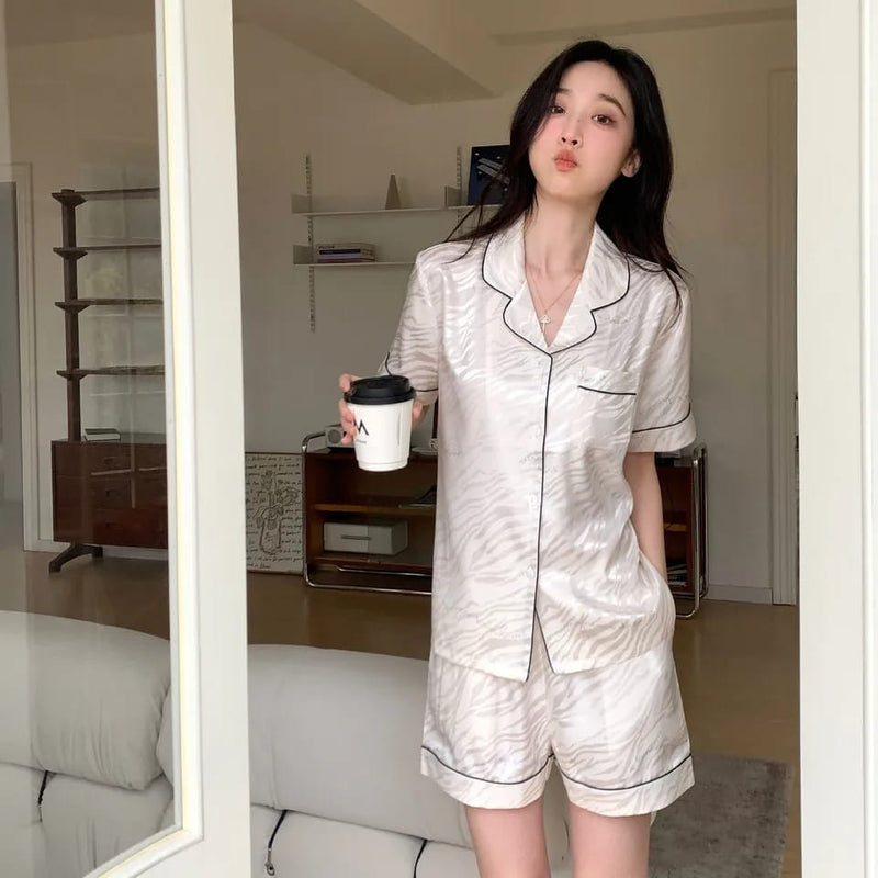 Pajamas Women's Summer New Short-sleeved M X5008798