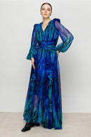 Beautiful Long Flared Dress For Women S4620410 - TUZZUT Qatar Online Shopping