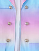 Autumn Women 2 Pieces Chain Print Blazer Coat & Pants Suit Sets Femme Formal Jacket & Trousers Office Lady Outfits B-39967 - TUZZUT Qatar Online Shopping