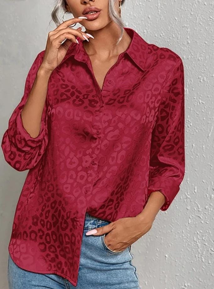 Summer Printed Chiffon Silk Top 105382 Summer Printed Chiffon Silk Top 105382