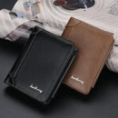 Men's PU Leather Wallets Zipper Short Design Card Holder  zd82 - TUZZUT Qatar Online Shopping