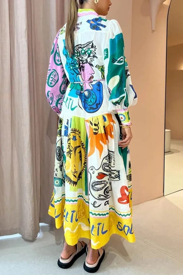 Print Positioning Polo Collar Cardigan M S5051096 Print Positioning Polo Collar Cardigan M S5051096
