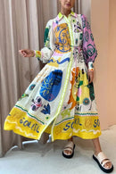 Print Positioning Polo Collar Cardigan M S5051096 - TUZZUT Qatar Online Shopping