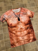 Men's 3D Muscle Graphic T-shirt S850079 - TUZZUT Qatar Online Shopping