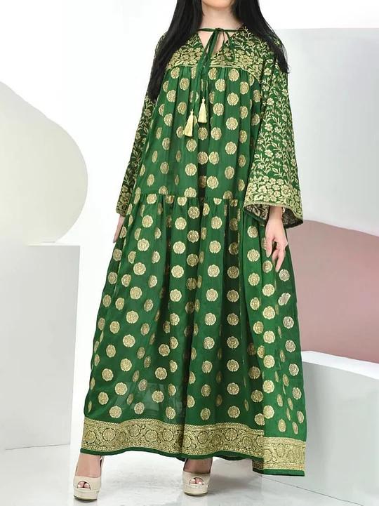Stylish Printed Kaftan Robe Dress 3XL S5221845