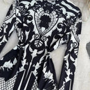 Fashion Women Jumpsuit White Print One Piece Top S4994642 - TUZZUT Qatar Online Shopping