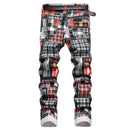 European American fashion digital printing jeans S5058348 - TUZZUT Qatar Online Shopping