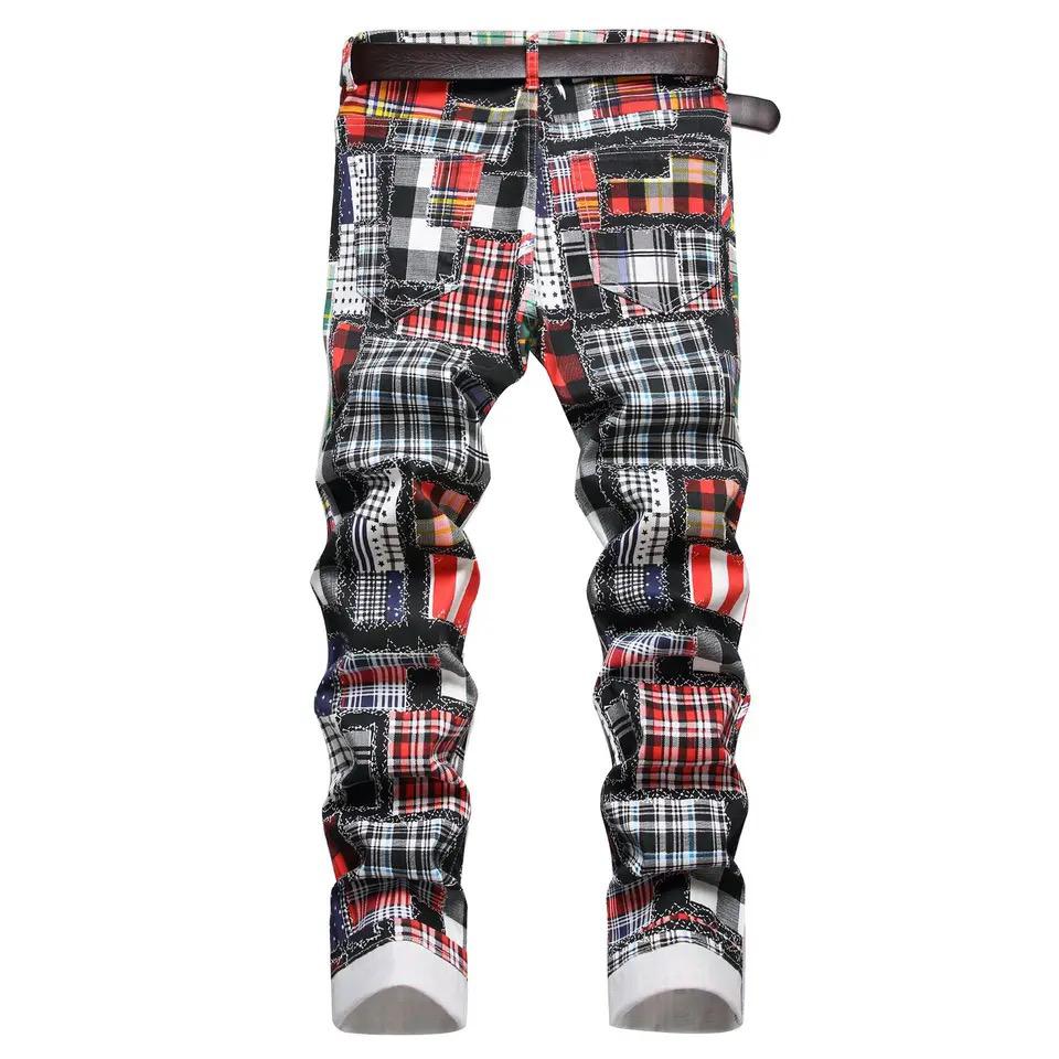 European American fashion digital printing jeans S5058348 European American fashion digital printing jeans S5058348
