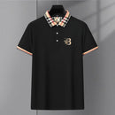 Men's Lapel Short Sleeve Polo Shirt S3657010 - TUZZUT Qatar Online Shopping