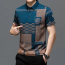 Men's high-end lapel short-sleeved T-shirt TS322 - TUZZUT Qatar Online Shopping