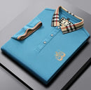 Men's Lapel Short Sleeve Polo Shirt S3657010 - TUZZUT Qatar Online Shopping