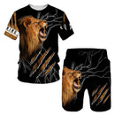 Men's Lion Animal T-Shirt X356122 - TUZZUT Qatar Online Shopping